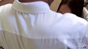 Female Teacher Caught Big Dick Boy Jerk and Give Him His First Fuck