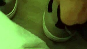 Friend Has Fun Trashing My Sneakers In Fetish Play