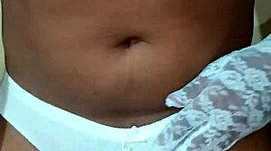 Wow, Ladyboy Shemale In Erotic White Panty And Bra!