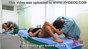 Venezuelan busty teen gets intensely fucked by doctor and cums hard