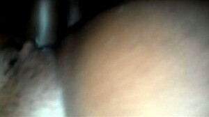 caribbean teen squeezes big dick with tight wet pussy