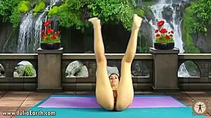 day 19 gpp challenge with julia v earth, nude yoga training