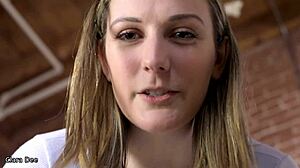 Clara Dee Pegs With Bigger Strap-On!