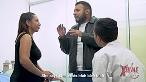 Venezuelan busty teen gets intensely fucked by doctor and cums hard