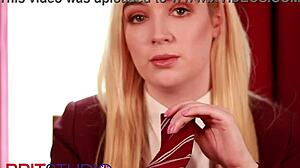 British Student Flashes Upskirt!