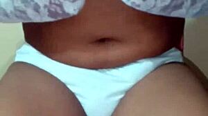 Wow, Ladyboy Shemale In Erotic White Panty And Bra!