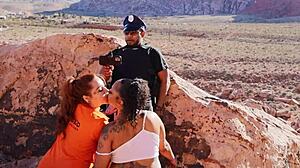 Officer Gets Inmates To Suck His Monster Cock