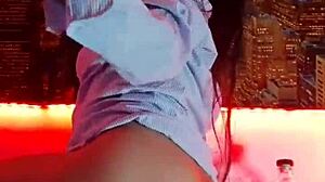 Hot Latina Girl Masturbates Live in Public Homemade Video