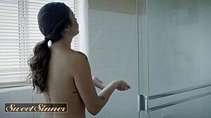 Sweet sinner seductive latina spreads her round ass wide open while riding a hard dick