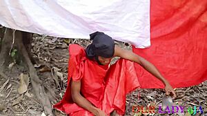 african tradition chief priest creampies wife in outdoor threesome to get pregnant