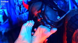 Femdom Foot Worship With Deepthroat