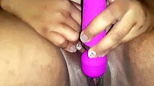 the black woman with big ass masturbates alone