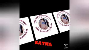 She's very horny and goes to bathroom to masturbate, squirting first time