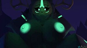 Halloween Roblox with big tits and monster cock cumshot