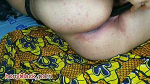 She masturbates with a dildo and big black cock