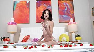 My tight pussy struggles with this huge cock