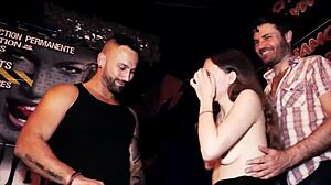 Lola takes her first two cocks