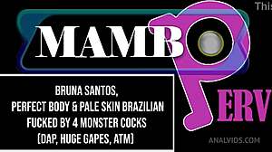 bruna santos takes huge bbc in anal, gaping wide