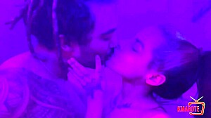 naughty black guy joins shower and fucks with big cock