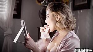 horny blonde camgirl kenzie anne fucks big black cock