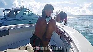 Hairy Pussy Dances In Bikini On Boat!