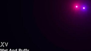 wetandpuffy shows close-up gaping wet pussy getting filled