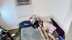 Trans Kelsey Masters Sucks Huge Trans Dick In Intense Maledom Session