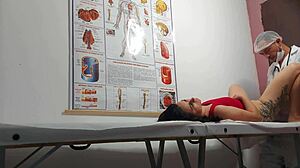 i'm the gynecologist fingering patient's ass and fucking her tight pussy