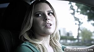 glamcore teen gets facialized by fake instructor in outdoor fantasy 😍