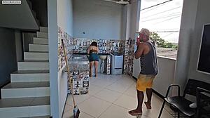 Peguei Meu Vizinho No Flagra Roubando Minhas Calcinhas Ver Aquilo Me Deu Tanto Tesao Que Deixei Ele Arrombar Meu Cuzinho