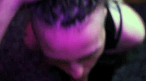 The ropes hold me tight, I have to suck his dick.