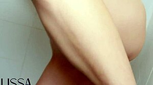 wanna see this pretty teen masturbate with pneumatic gun up close?