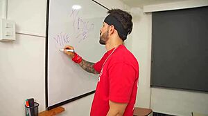 Petite student seduces me wit blowjob for grade