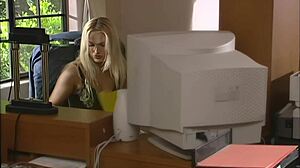 licking hannah harper's shaved pussy intensely