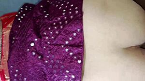 Brother's Wife in Saree Bed Scene Exposed