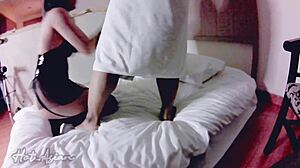 This super hot Asian girl traded her tight pussy for money in a homemade session.