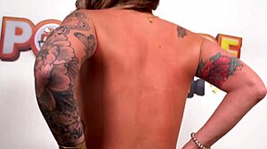 Busty Brunette Lolly Dames Deepthroats in Audition!