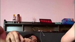 I got horny while stretching on my bed 😈