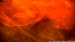 In this erotic dance, the brunette lets her true feelings show