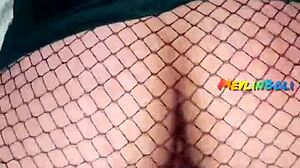 Gothic Big-Ass Nympho Fucked by Neighbor from Behind, Ending Outside All Muddy.