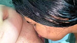 I fucked my stepsister in the bathroom with a big dildo until she orgasmed