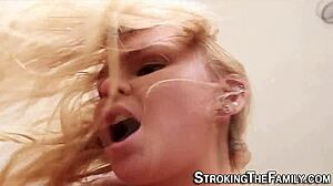 Curvy step teen 18+ creamed by father-in-law