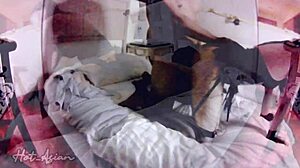 This super hot Asian girl traded her tight pussy for money in a homemade session.