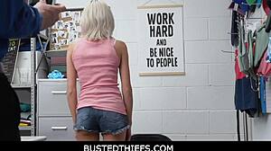 Teen 18+ cashier Tallie screwed by Officer Mike Mancini?