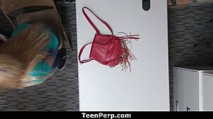 Lp Officer Deters Teen 18+ Burglar With Monster Cock In Shop