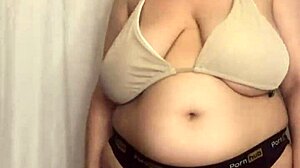 trying on bikini bras with big tits and ass