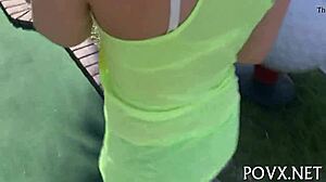 Lovely teen Nikki Lavay in hardcore pov sex.