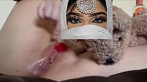 I came back from school as daddy's little princess, did a fetish show with lollipop in my pink pussy.