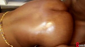 i moaned during hot doggystyle sex with oiled big cock on desk