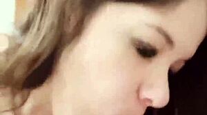 even with a dildo, blowjobs feel great 😘